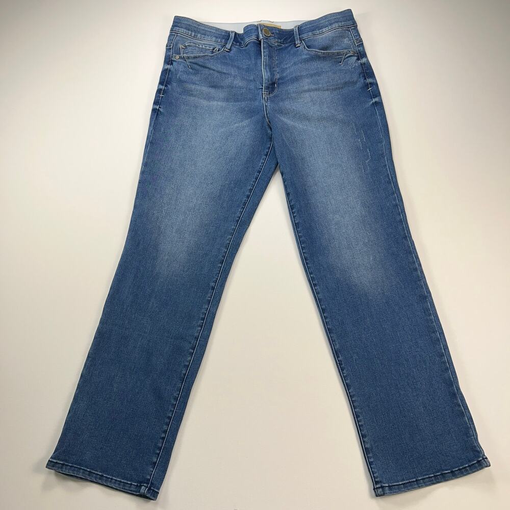 Democracy Women's Straight Leg Jeans - Medium Blue Wash